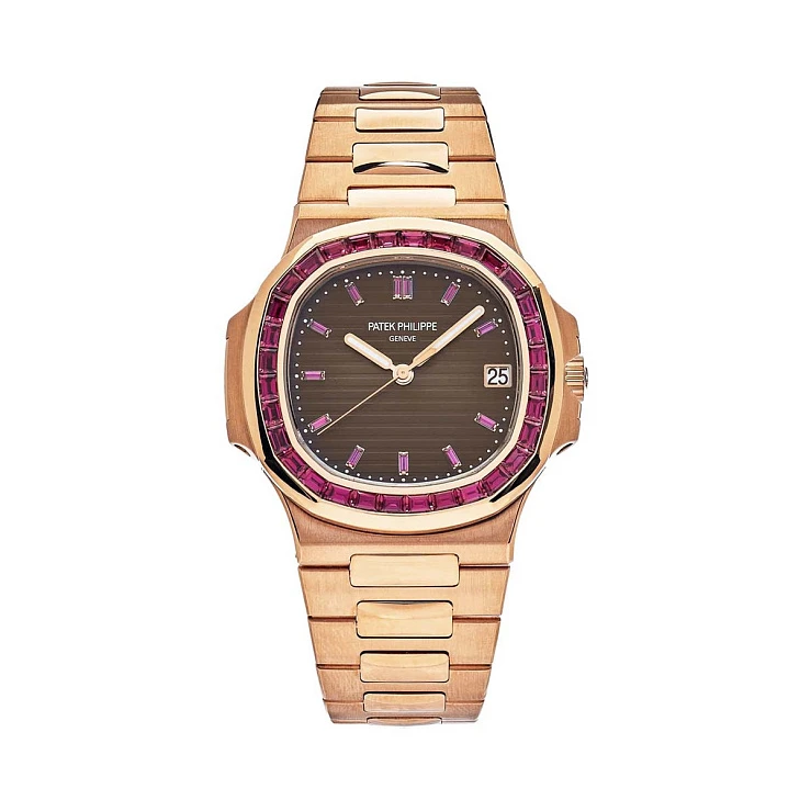 Часы Patek Philippe  Custom Nautilus Rose Gold And Ruby 40Mm  FIX 5723/1R 5711R