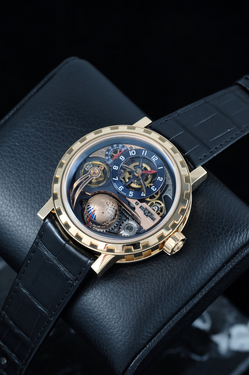 Часы DeWitt  Academia Hour Planet Gmt Black Tie Edition  AC.GMT.003.S2