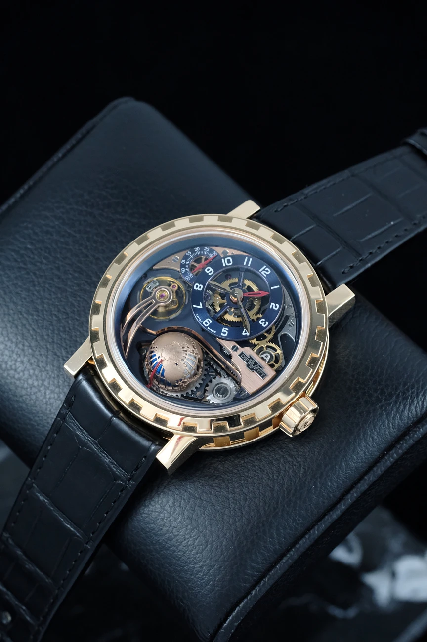 Часы DeWitt  Academia Hour Planet Gmt Black Tie Edition  AC.GMT.003.S2