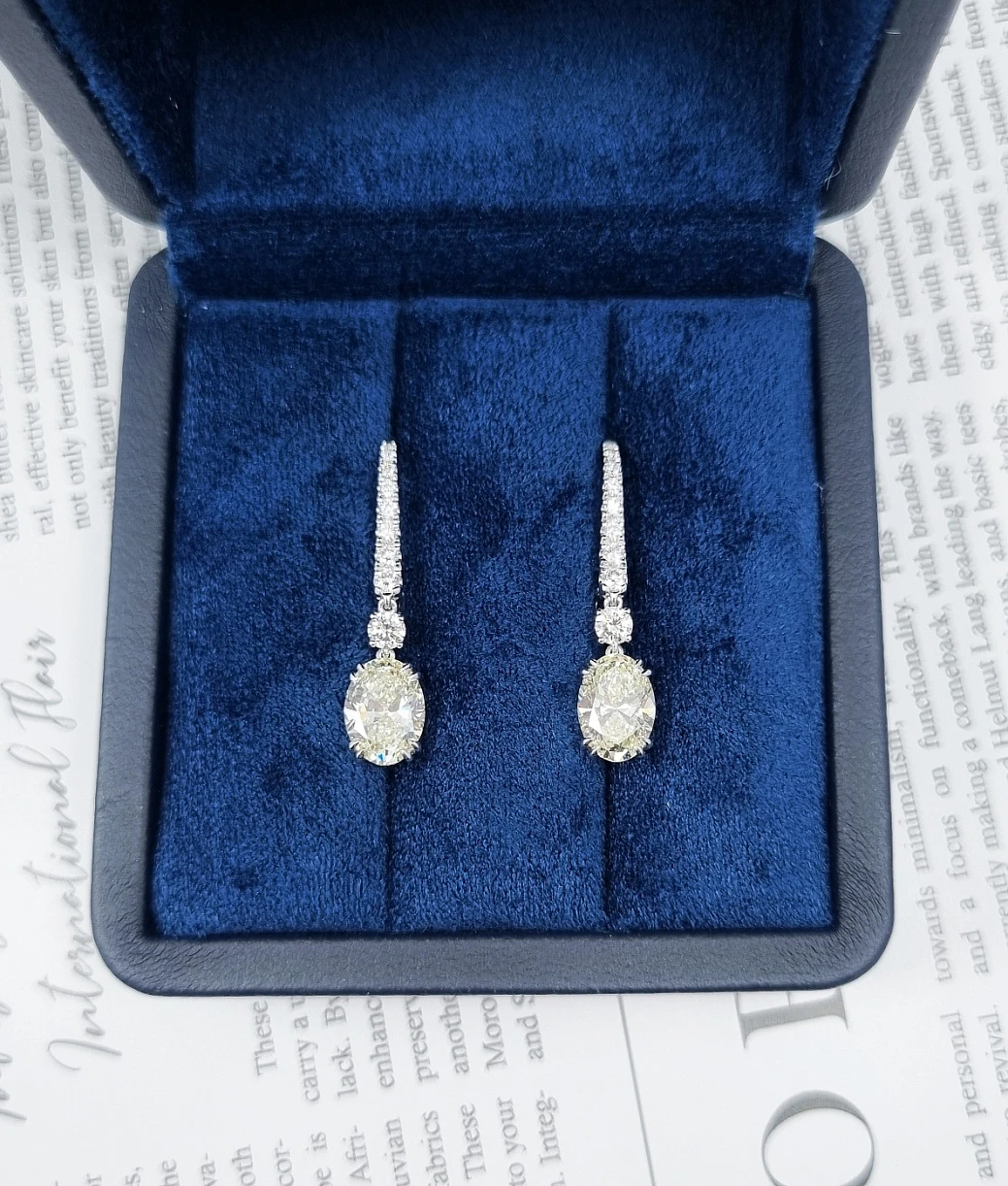 Украшение GIA  Серьги с бриллиантами 1,51/1,52 ct. L/VS2   