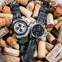 Часовой ремешок Audemars Piguet  Ремешок Для Часов Graphite Camo Ap Royal Oak Offshore 44Mm Strap  