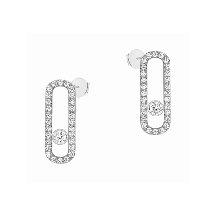 Украшение MESSIKA  Move Uno Diamond Pavé Earrings  12183-WG 