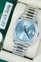 Часы Rolex  Day-Date 36 Mm Platinum And Diamonds  128396TBR