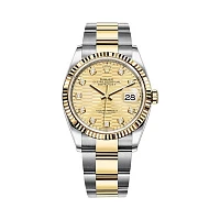 Часы Rolex  Datejust Champagne Fluted Motif Dial And Diamonds  126233