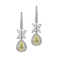 Украшение GIA  Серьги С Бриллиантами 1,01/1,01 Ct. F.l.y   