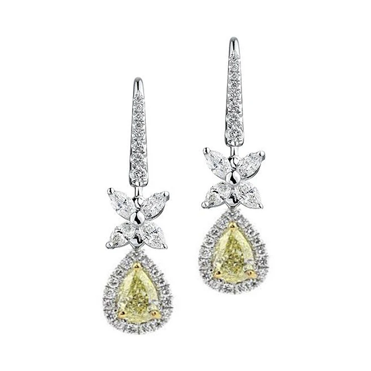 Украшение GIA  Серьги С Бриллиантами 1,01/1,01 Ct. F.l.y   