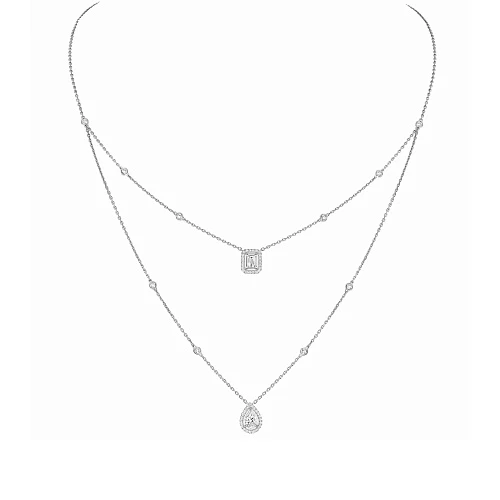 Украшение Messika  Колье My Twin 2-Row 0.40 Ct X 2  My Twin 2-Row Necklace 12966-WG 