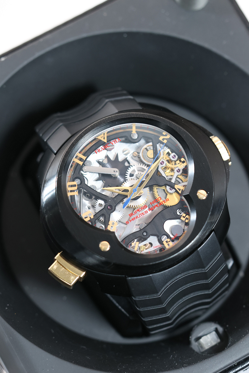 Часы Franc Vila  FVA35 SUPERSONICO 5-MINUTE REPEATER Black PVD  FVA35 SUPERSONICO