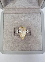Украшение GIA  Кольцо С Бриллиантом 5,00 Ct. Ly/Vs2   