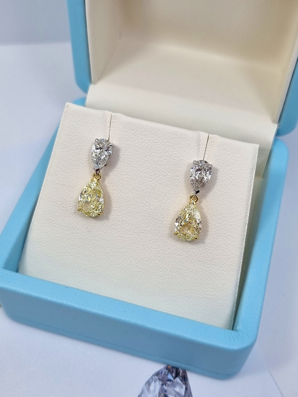 Украшение NO NAME  Серьги 1,51/1,51 Ct. U To V Range/Vvs2   