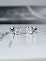 Украшение GIA  Серьги 1,01/1,02 ct. F/VS1 (Asscher cut)   