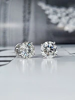 Украшение GIA  Серьги 3,01/3,03 ct. J/VS2 (3 Excellent) Round Diamonds   