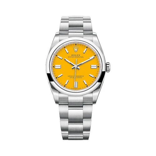 Часы Rolex  Oyster Perpetual 36 Stainless Steel Yellow Dial  126000