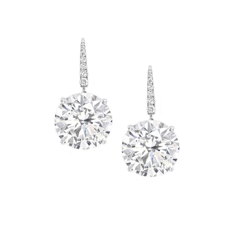 Украшение GIA  Серьги 10,12/10,13 Ct. G/Vvs2 (3 Excellent)   