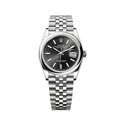 Rolex Datejust 36 mm Black Dial Jubilee Bracelet