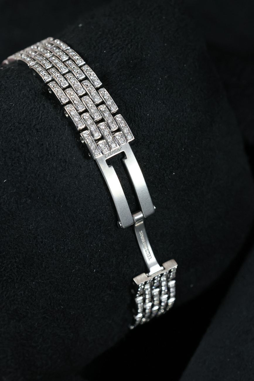 Часы Cartier  Small Panthere De Cartier Custom Diamonds Full Pave  HPI01801 FIX