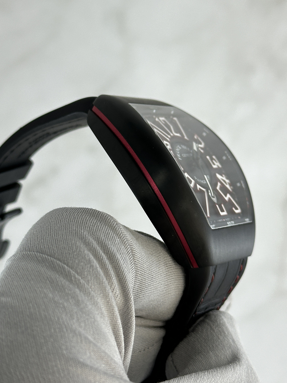 Часы Franck Muller  Vanguard Steel 45Mm Black Red  V45 SC DT TT NR BR ER