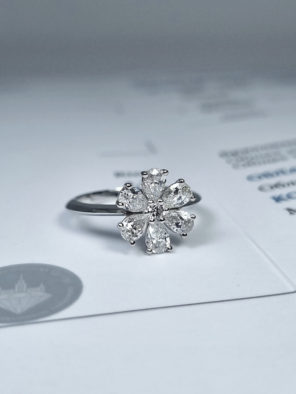 Украшение NO NAME  Кольцо С Бриллиантами 1,33 Ct.   