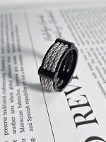 Украшение FRED  Force 10 Winch Large Model Ring In Titanium And Steel  4B0976 