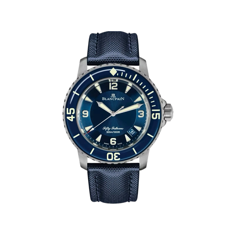 Часы Blancpain  Fifty Fathoms Automatique Blue 45 mm  5015-12B40-O52A
