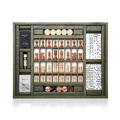 Сумки и аксессуары Hector Saxe Paris  Multi-Game Box Alligator Leather  