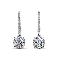Украшение GIA  Серьги 0,77/0,77 ct. F/VVS (3 excellent)   