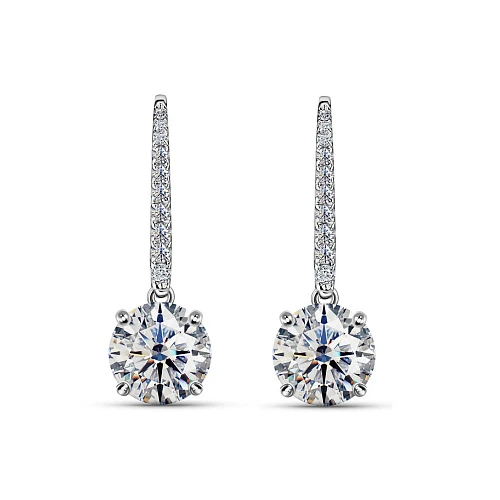 Украшение GIA  Серьги 0,77/0,77 ct. F/VVS (3 excellent)   