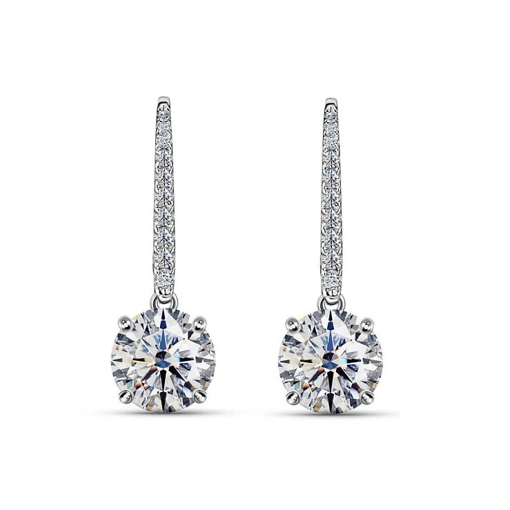 Украшение GIA  Серьги 0,77/0,77 ct. F/VVS (3 excellent)   