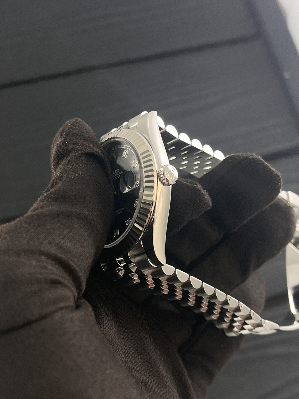 Часы Rolex  Datejust 41Mm Grey Dial Diamonds Jubilee  126334-0006