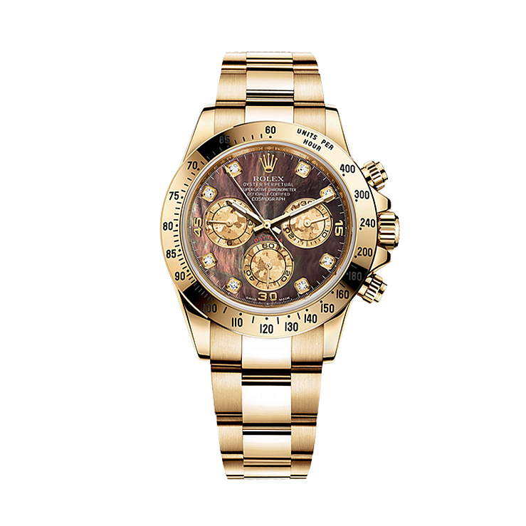 Часы Rolex  Daytona Yellow Gold Black Mop Dial  116528
