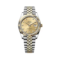 Часы Rolex  Datejust Ii 41 Mm Steel And Yellow Gold Diamond Index  126333