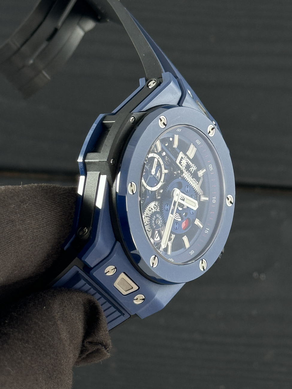 Часы Hublot  Big Bang Meca-10 Ceramic Blue  414.EX.5123.RX