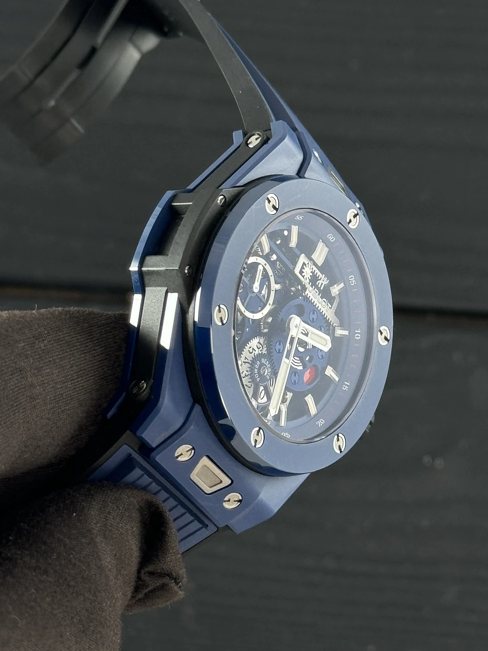 Часы Hublot  Big Bang Meca-10 Ceramic Blue  414.EX.5123.RX