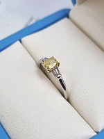 Украшение GIA  Кольцо с бриллиантом 0,63 ct. FIY/VVS2   