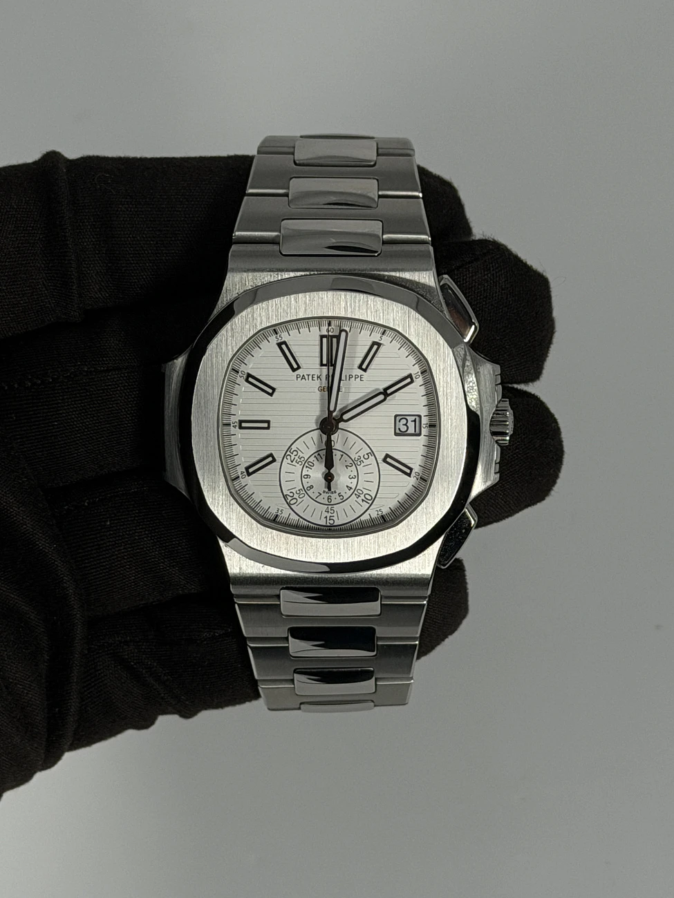 Часы Patek Philippe  Nautilus Steel White Dial  5980/1A-019