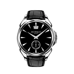 Jacob & Co Palatial Classic Manual Big Date - Steel Onyx Black