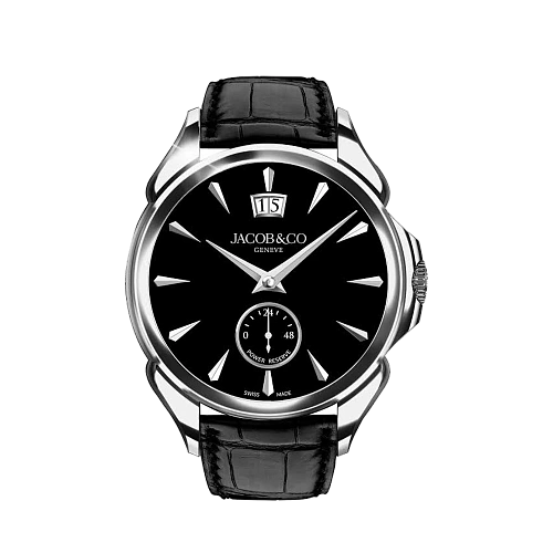 Часы Jacob & Co  Palatial Classic Manual Big Date - Steel Onyx Black  PC400.10.AA.AE.ABALA