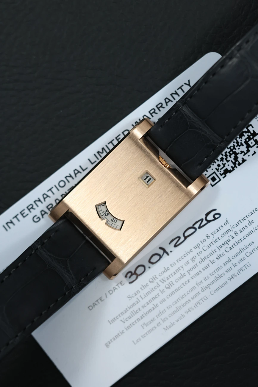 Часы Cartier  Tank a Guichets Rose Gold  WGTA0235