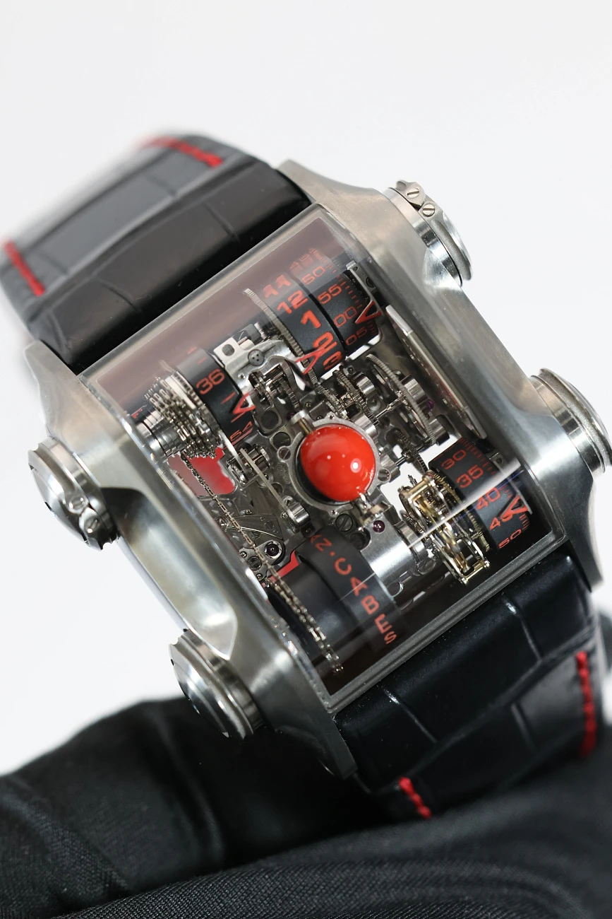 Часы CABESTAN  Kronoconcept Terra Luna Titanium Skeleton Vertical Tourbillon Piece Unique 1/1  Kronoconcept