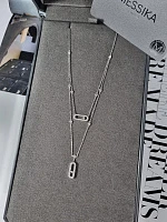 Украшение Messika  Колье Move Uno 2 Rows Pavé  Move Uno 2 rows pavé diamond necklace 7174 