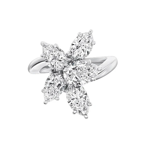 Украшение GIA  Кольцо Cluster Diamond Ring 3,75 ct. H/VS1   