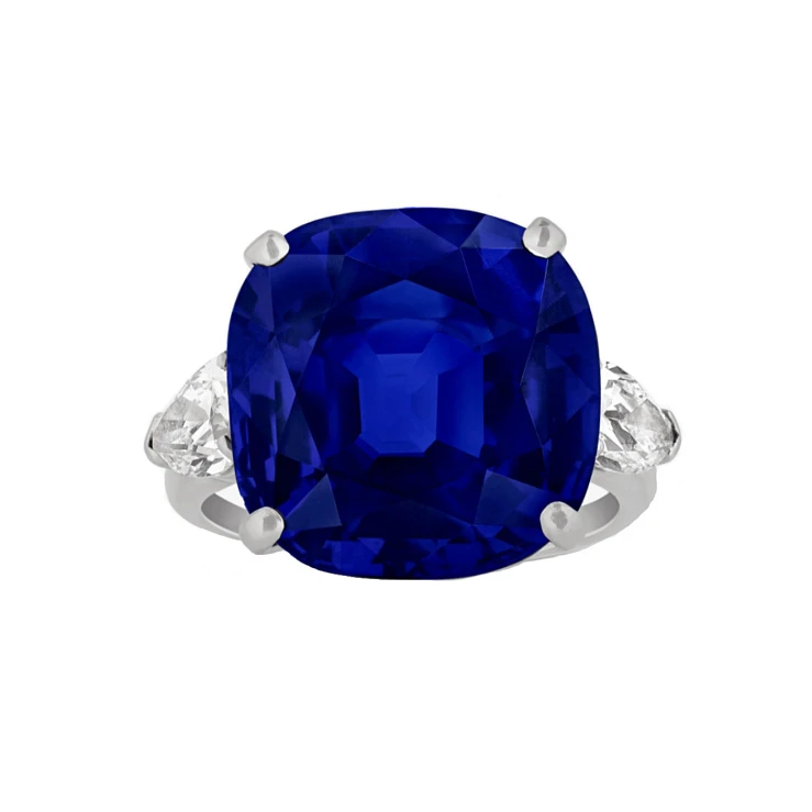 Украшение GRS GemResearch Swisslab  Кольцо с сапфиром 15,94 ct. "Royal Blue"   