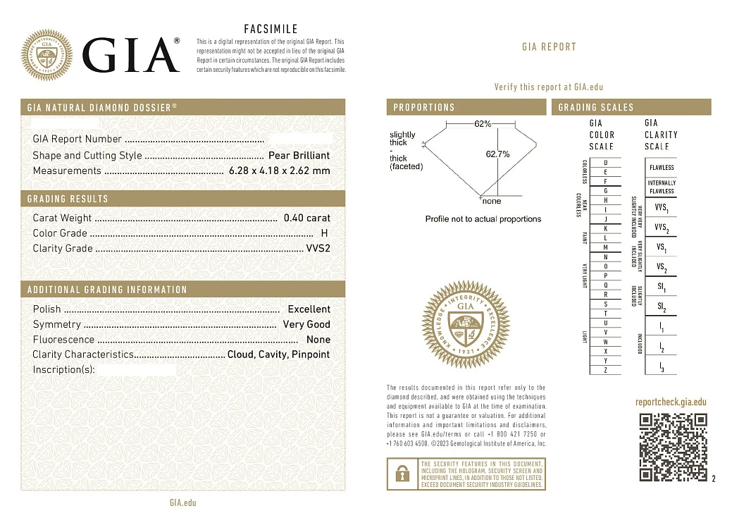 Украшение GIA  Кольцо с бриллиантом 2,12 ct. FBY/Si1   