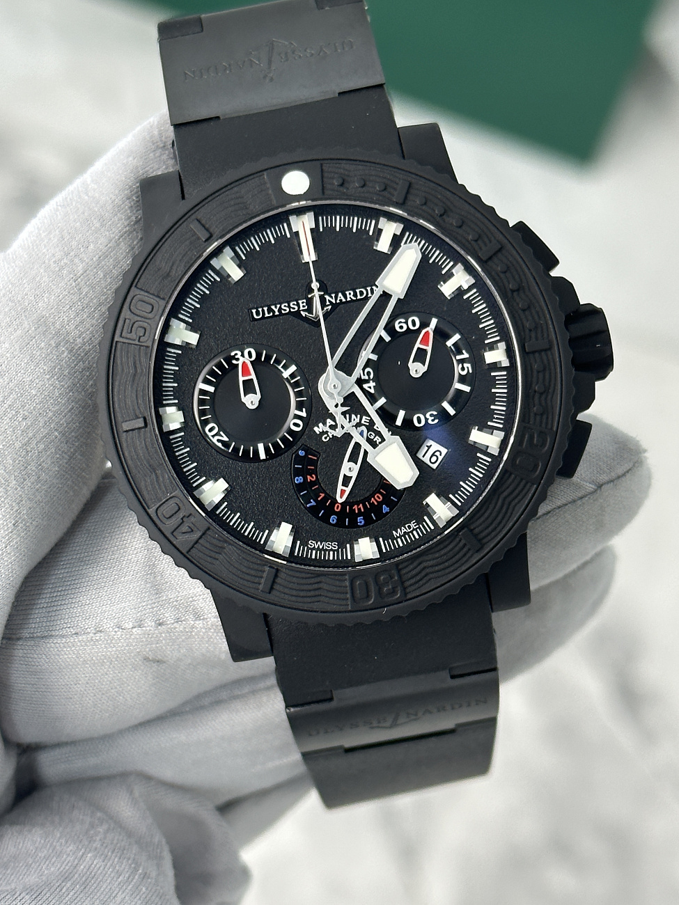 Часы Ulysse N  Black Sea Diver Chronograph  353-92-3C