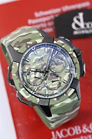 Часы Jacob &amp; Co  EPIC X CHRONO TRI DIAL GREEN CAMO  EC440.20.AB.AA
