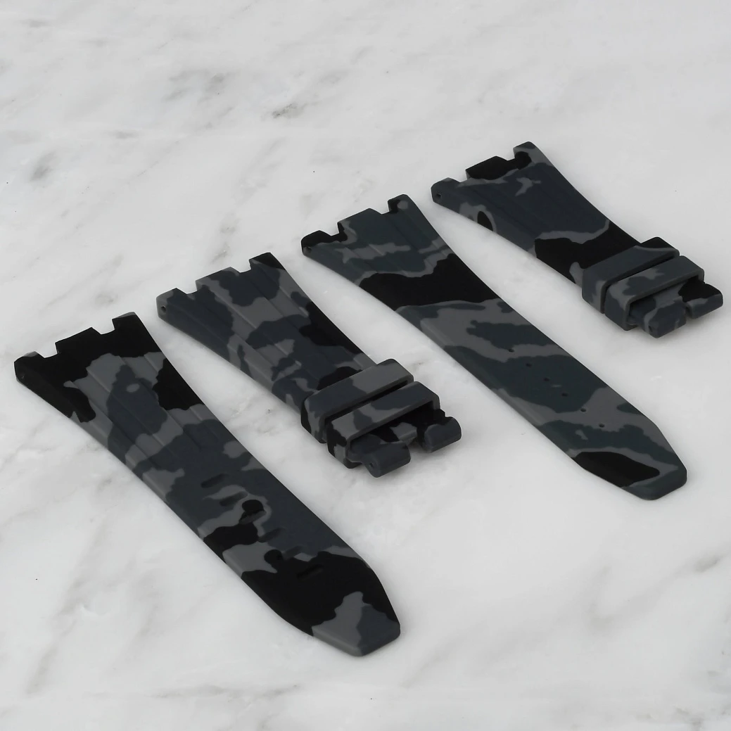 Часовой ремешок Audemars Piguet  Ремешок Для Часов Graphite Camo Ap Royal Oak Offshore 42Mm Strap  