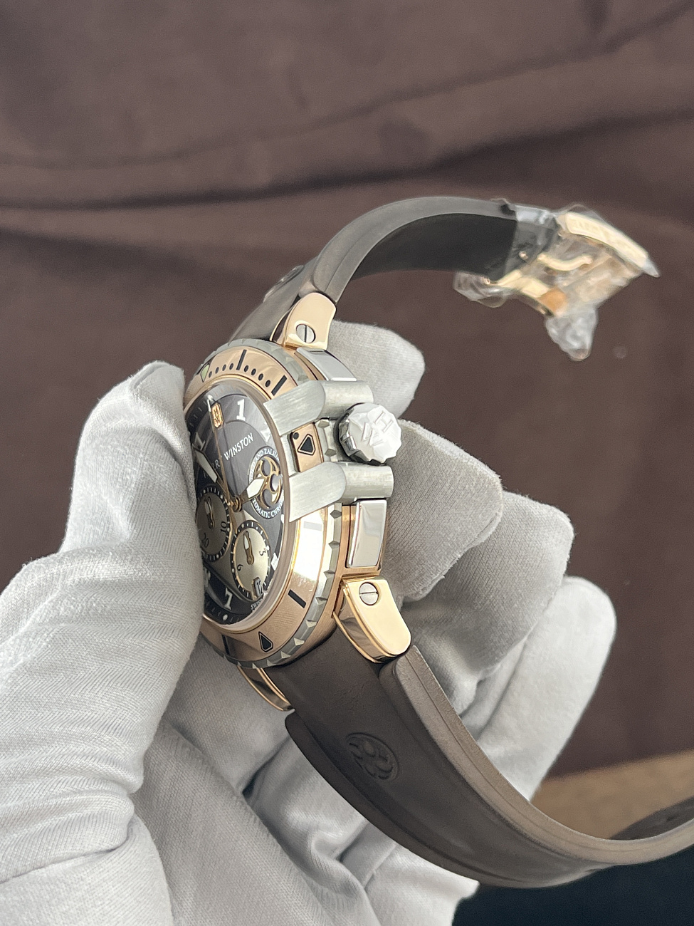 Часы Harry Winston  Ocean Diver Zalium And Rose Gold  410/MCA44RZC.A 