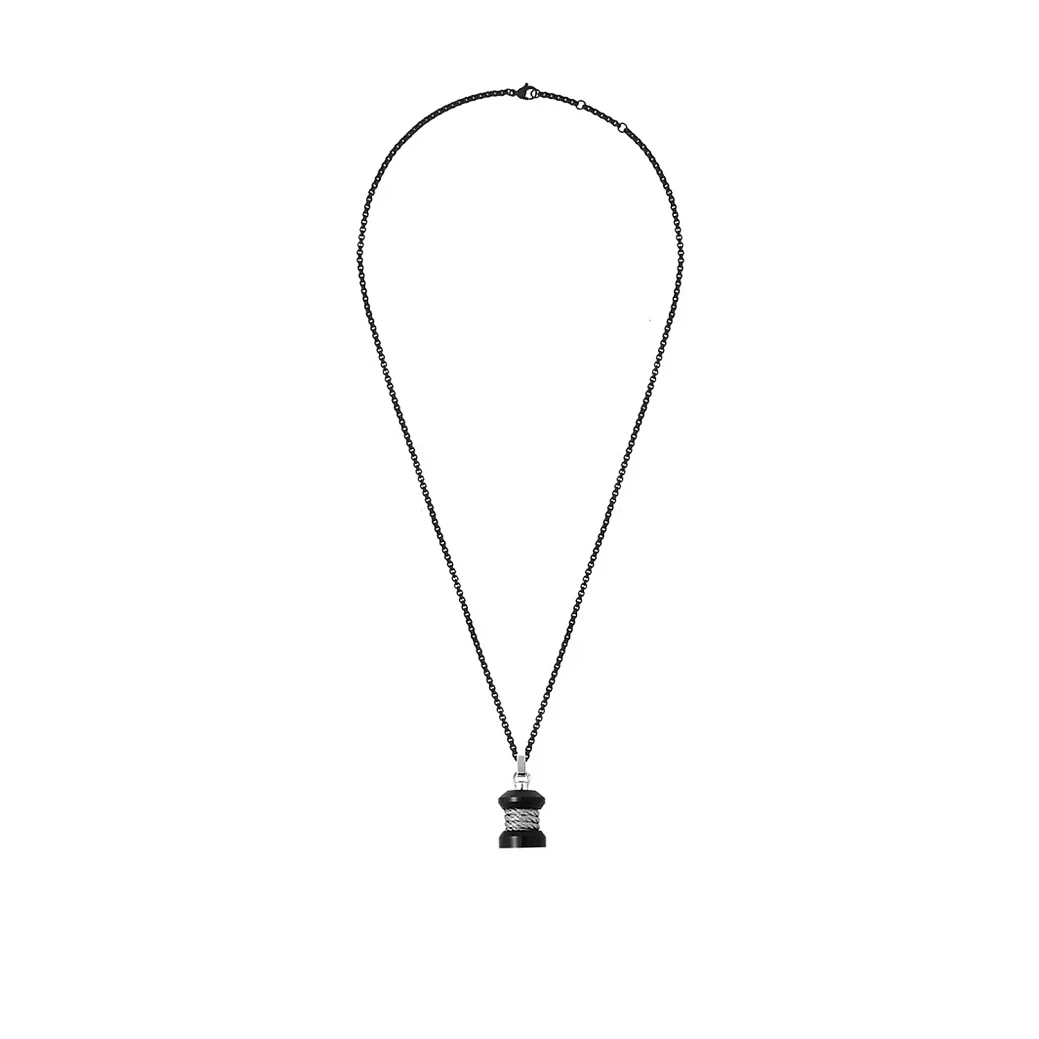 Украшение FRED  Force 10 Winch Small Model Necklace In Titanium And Steel  3B0302 