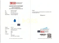 Украшение GRS GemResearch Swisslab  Кольцо с сапфиром 6,95 ct.   