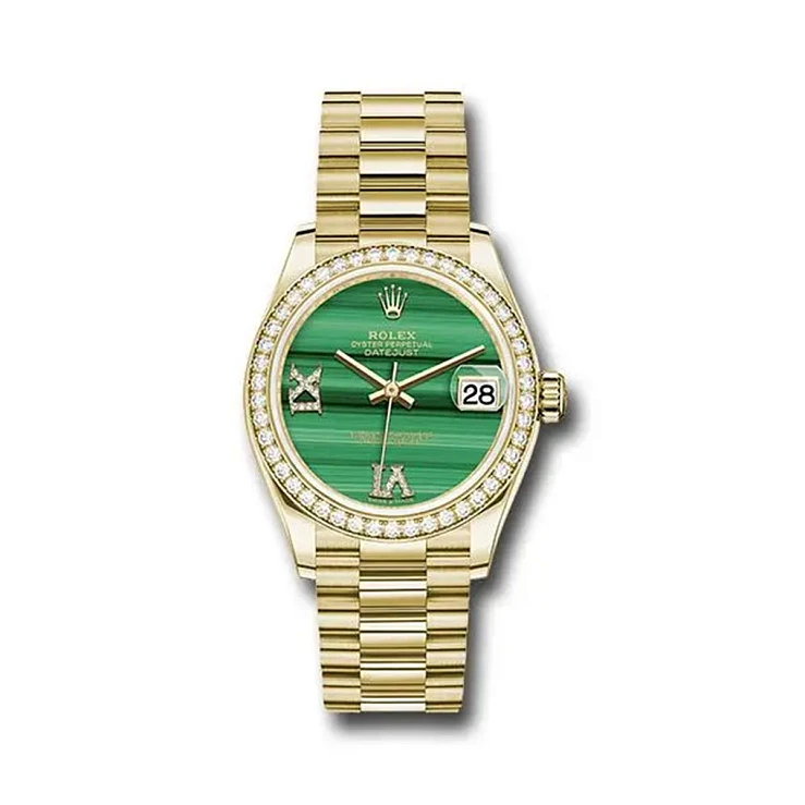 Часы Rolex  Datejust 31Mm Yellow Gold Malachite Dial  278288RBR